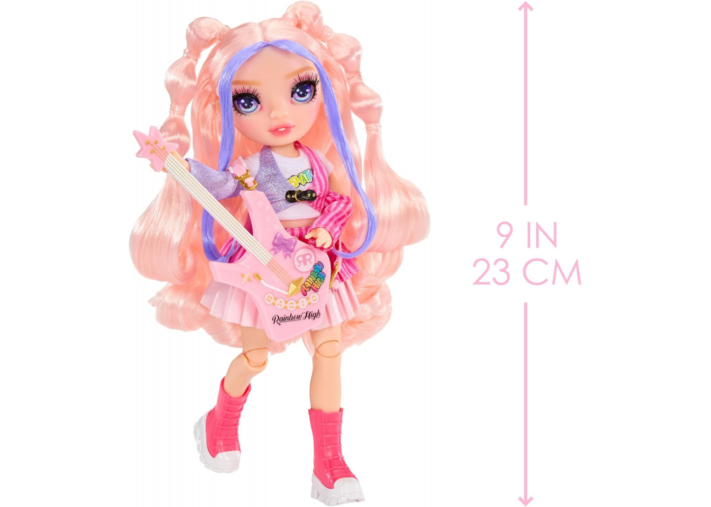 Кукла Реинбоу Хай Белла с Гитарой Рок-группа Rainbow High Jr High Rock Band Bella with Guitar MGA 565659