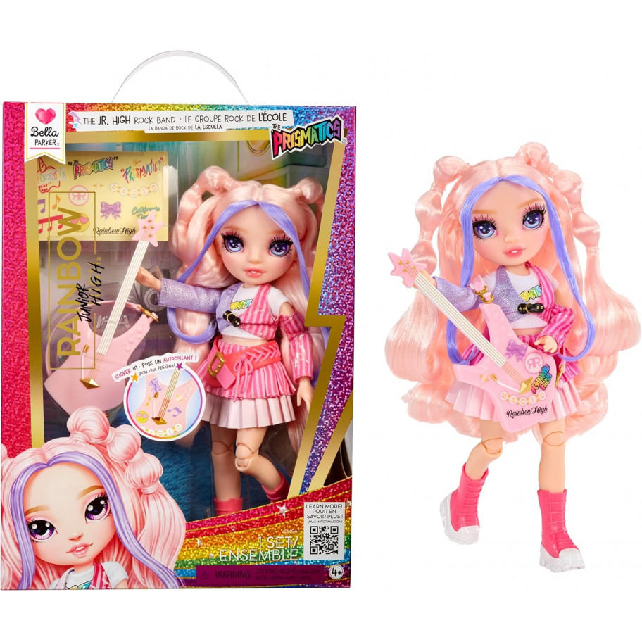 Кукла Реинбоу Хай Белла с Гитарой Рок-группа Rainbow High Jr High Rock Band Bella with Guitar MGA 565659