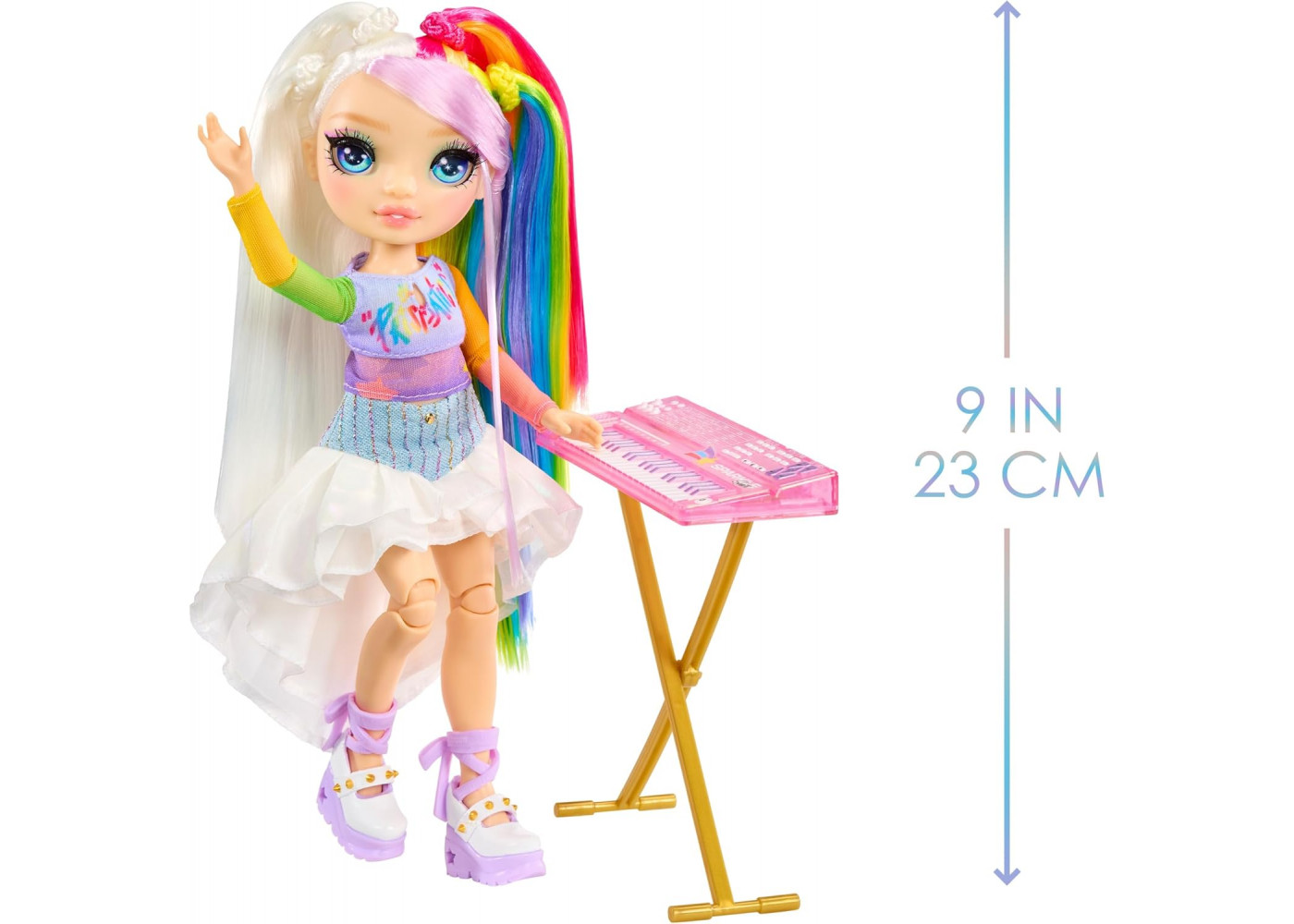 Кукла Реинбоу Хай Амайя с Клавишами Рок-группа Rainbow High Jr High Rock Band Amaya with Keyboard MGA 565772