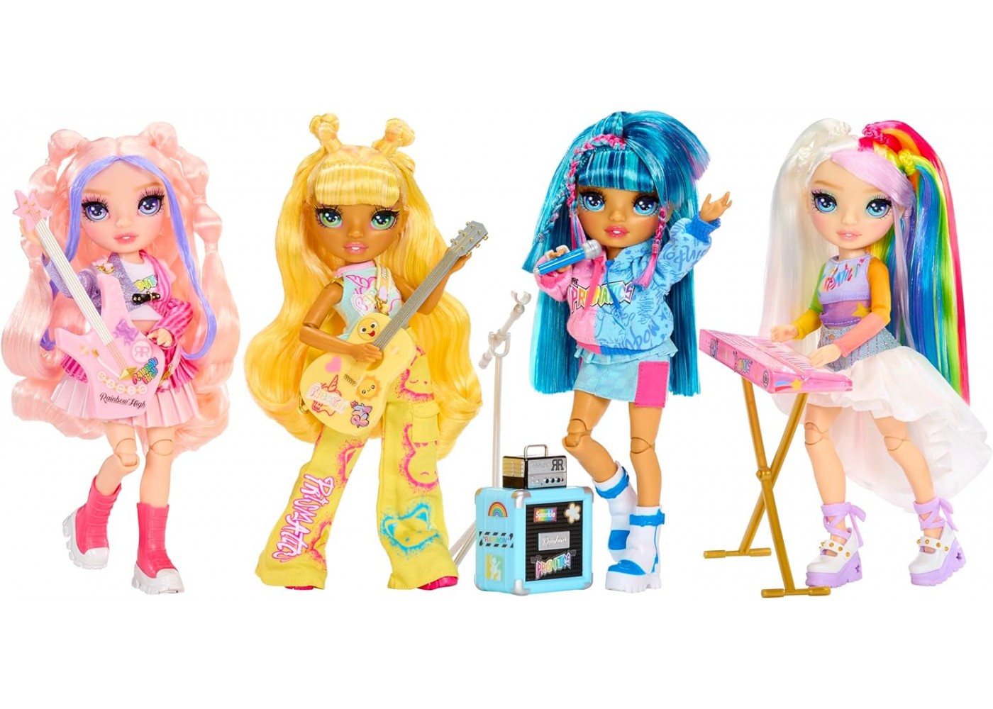 Кукла Реинбоу Хай Санни с Гитарой Рок-группа Rainbow High Jr High Rock Band Sunny with Guitar MGA 565628