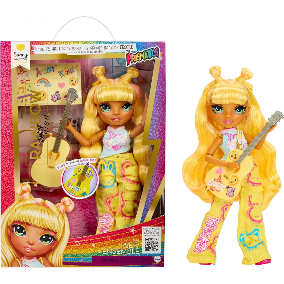 Кукла Реинбоу Хай Санни с Гитарой Рок-группа Rainbow High Jr High Rock Band Sunny with Guitar MGA 565628