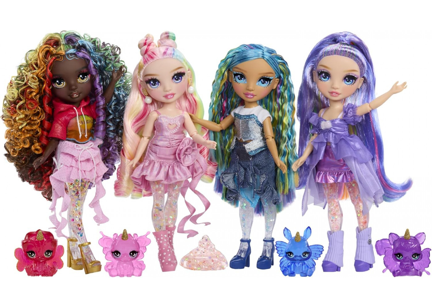 Кукла Реинбоу Хай Виолетта со Слаймом и Питомцем Мерцания Rainbow High Shimmers with Slime Bella MGA 543787