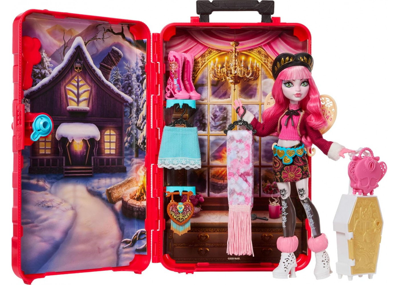 Лялька Монстер Хай Купідон Астерія Валіза з Секретами Monster High Cupid Asteria Skulltimate Secrets Mattel JMG66