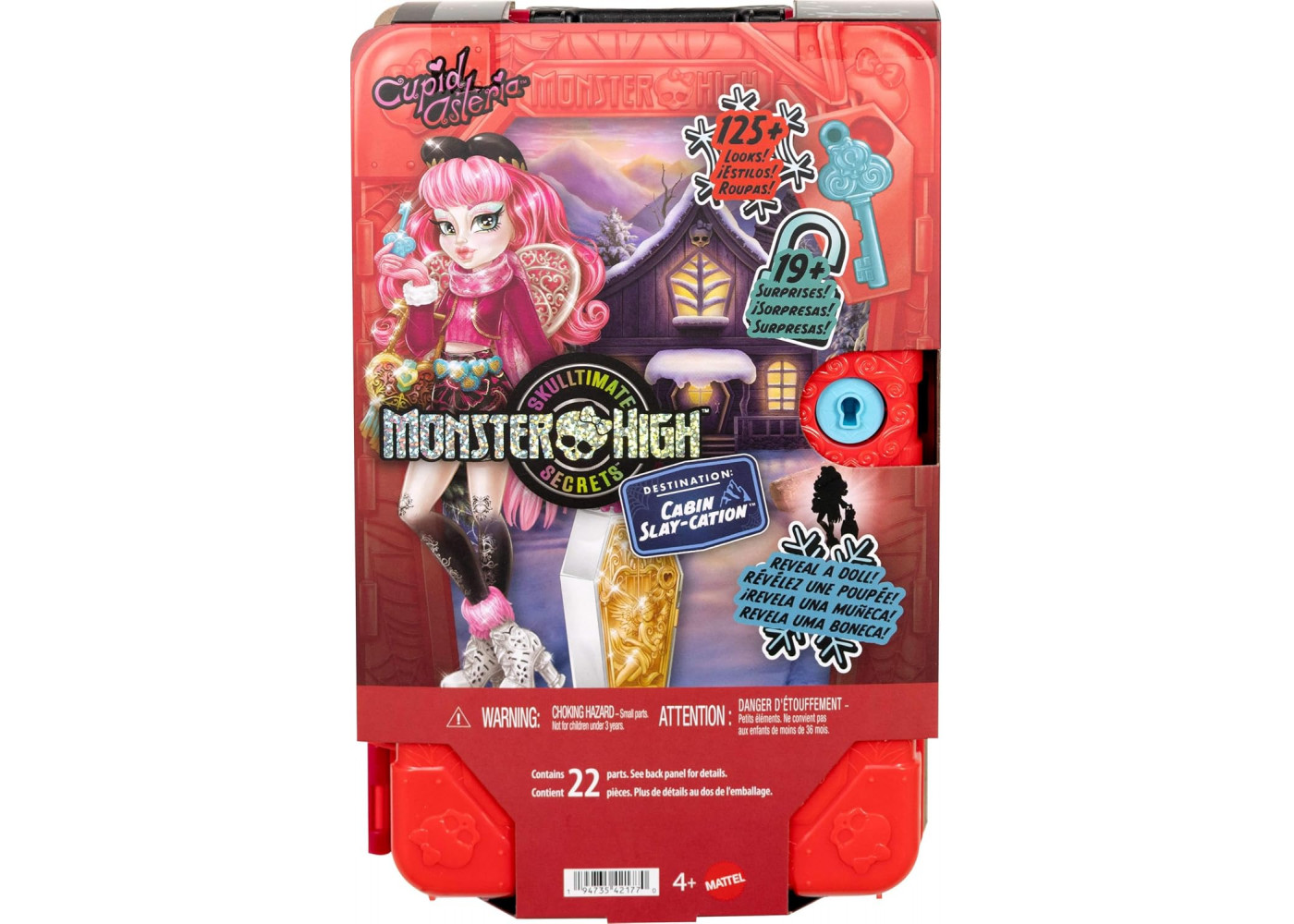 Лялька Монстер Хай Купідон Астерія Валіза з Секретами Monster High Cupid Asteria Skulltimate Secrets Mattel JMG66