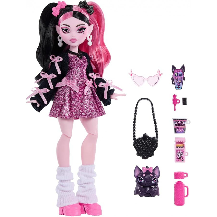 Кукла Монстер Хай Дракулаура с Аксессуарами Monster High Draculaura Mattel JHK29