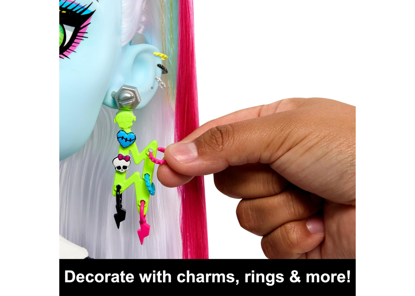 Манекен Монстер Хай Френкі Штейн для Стайлінгу Monster High Frankie Stein Head for Hairstyling Mattel HRP71