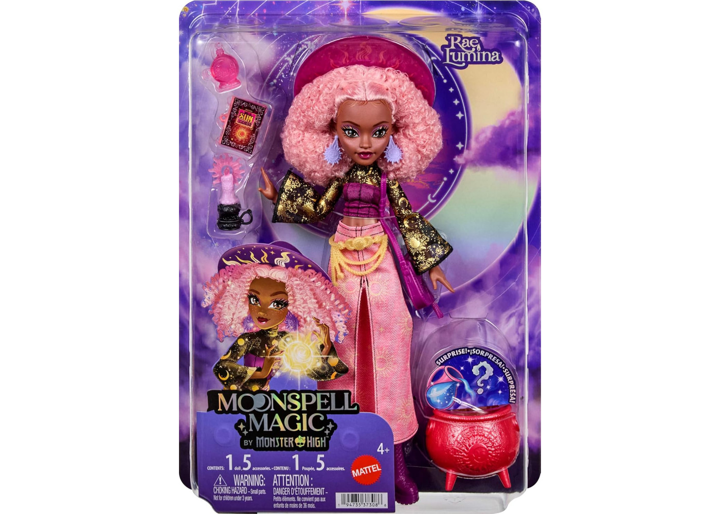 Лялька Монстер Хай Рей Люміна Місячна Магія Monster High Moonspell Magic Rae Lumina Mattel JMB91