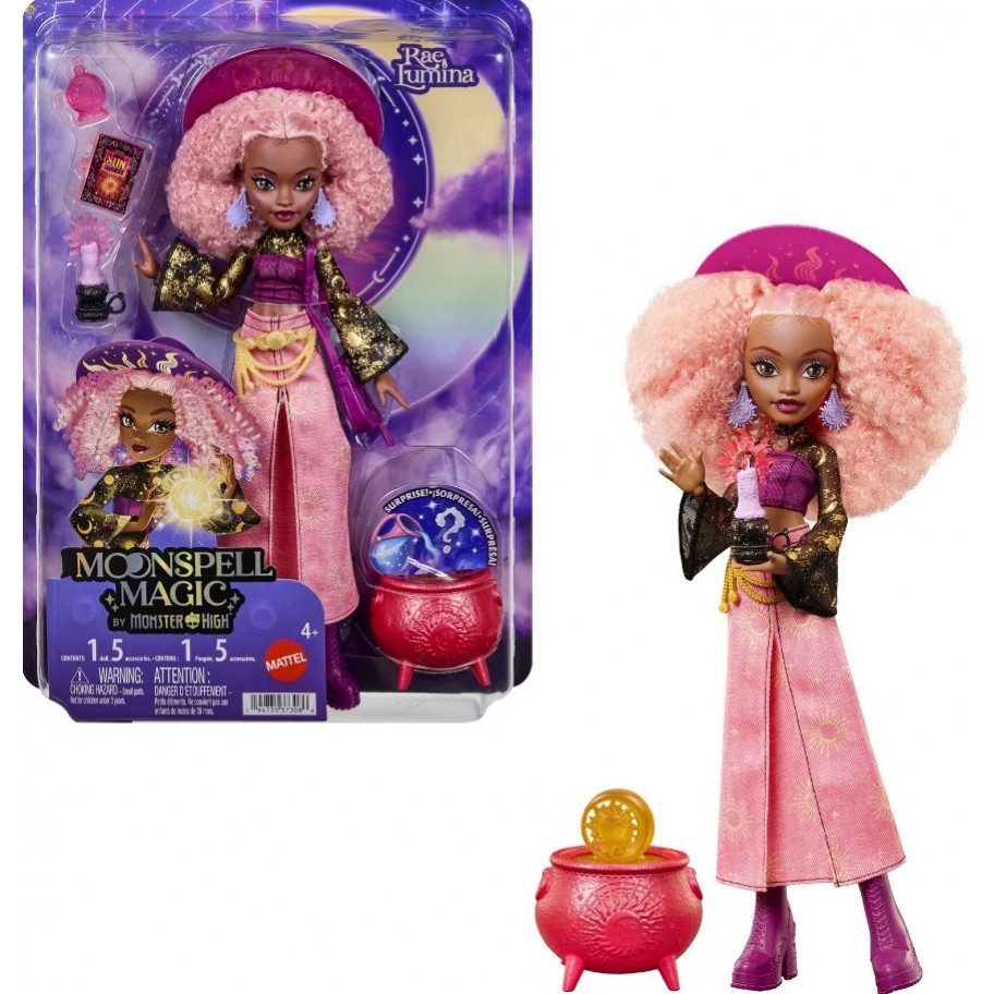 Лялька Монстер Хай Рей Люміна Місячна Магія Monster High Moonspell Magic Rae Lumina Mattel JMB91