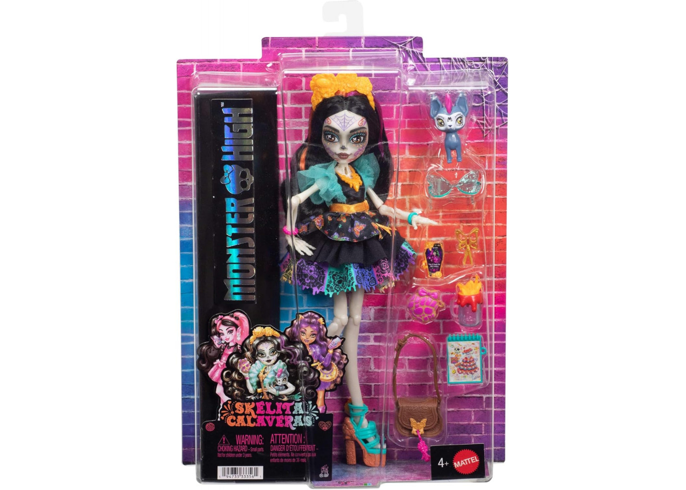 Кукла Монстер Хай Скелита Калаверас с Питомцем Monster High Skelita Calaveras Mattel JHK34
