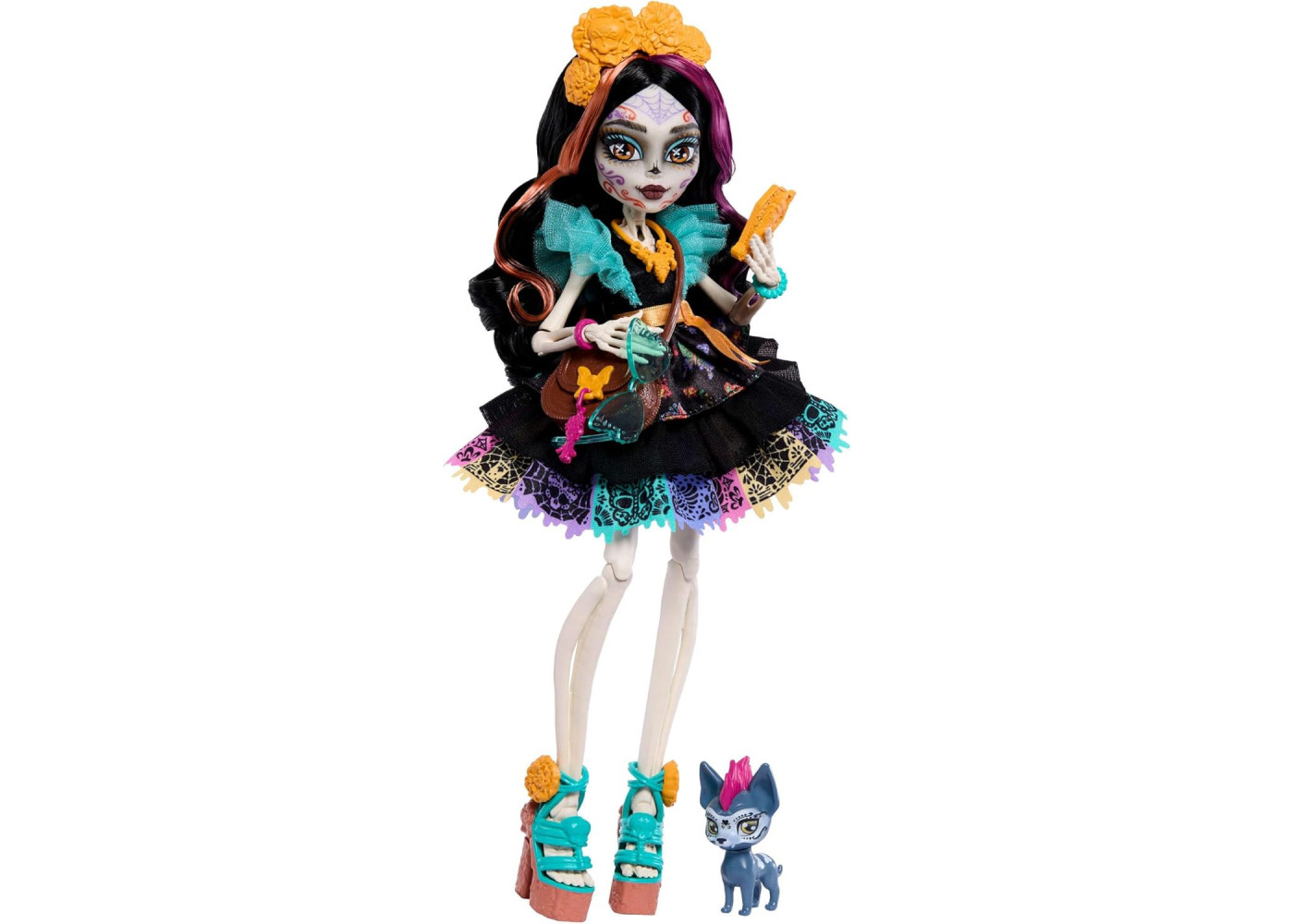 Кукла Монстер Хай Скелита Калаверас с Питомцем Monster High Skelita Calaveras Mattel JHK34