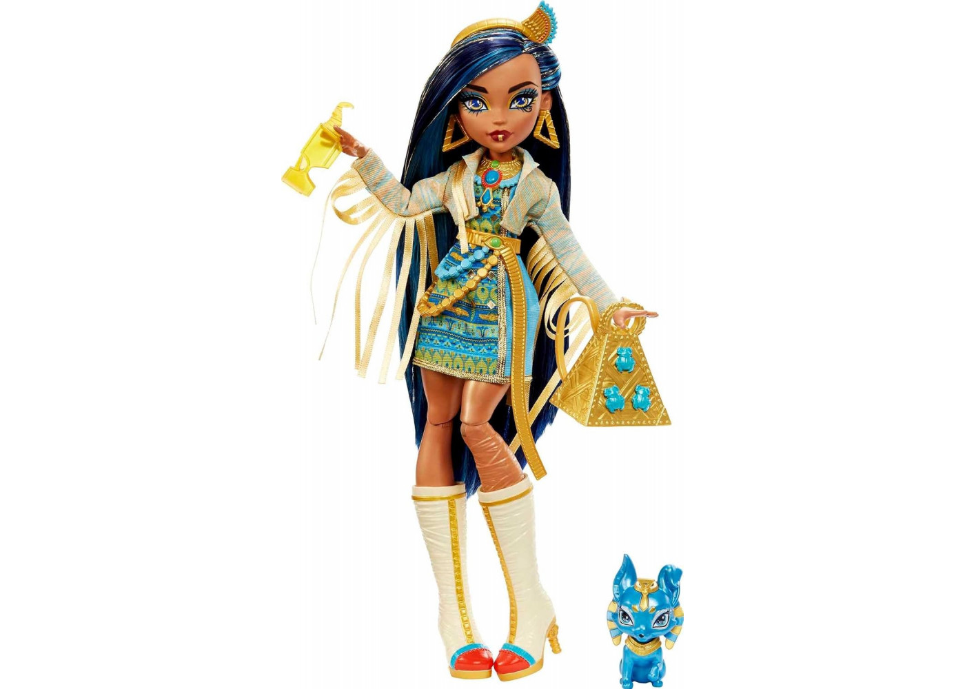 Кукла Монстер Хай Клео Де Нил с Питомцем Monster High Cleo De Nile Mattel HHK54
