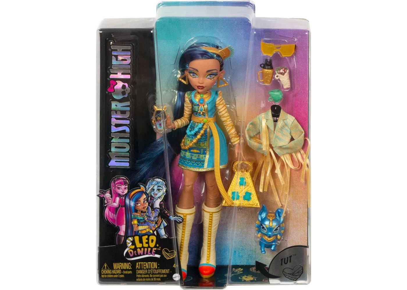 Кукла Монстер Хай Клео Де Нил с Питомцем Monster High Cleo De Nile Mattel HHK54