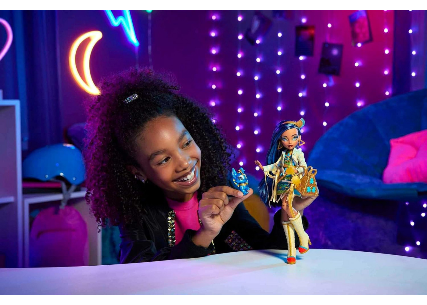 Кукла Монстер Хай Клео Де Нил с Питомцем Monster High Cleo De Nile Mattel HHK54