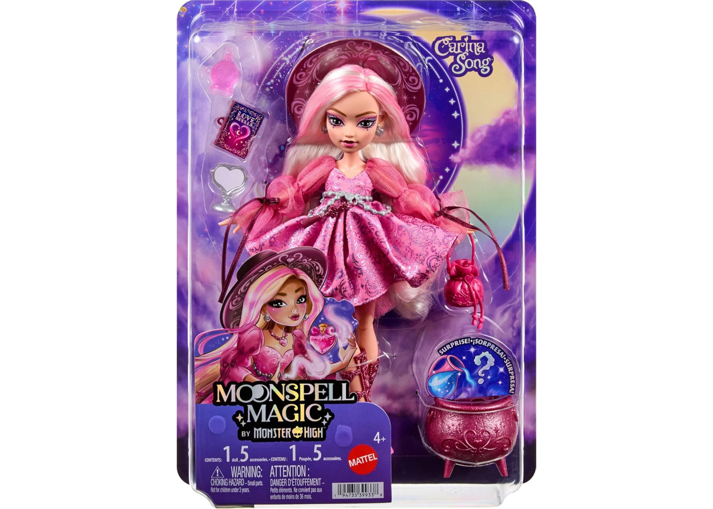 Кукла Монстер Хай Карина Сонг Лунная Магия Monster High Moonspell Magic Carina Song Mattel JNM26