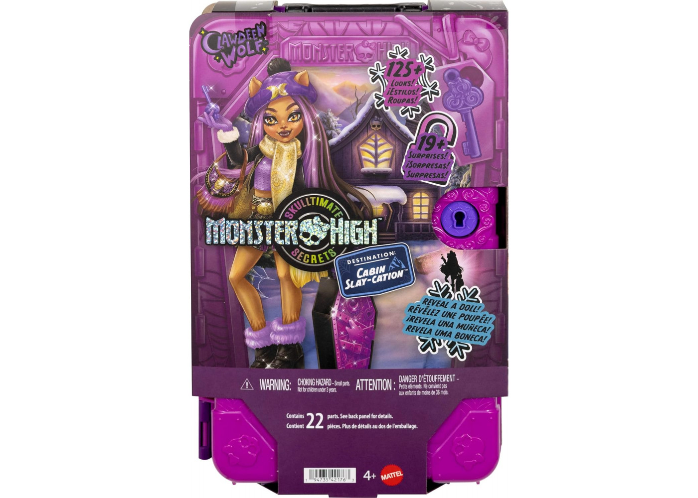 Лялька Монстер Хай Клодін Вульф Валіза з Секретами Monster High Clawdeen Wolf Skulltimate Secrets Mattel JMG65