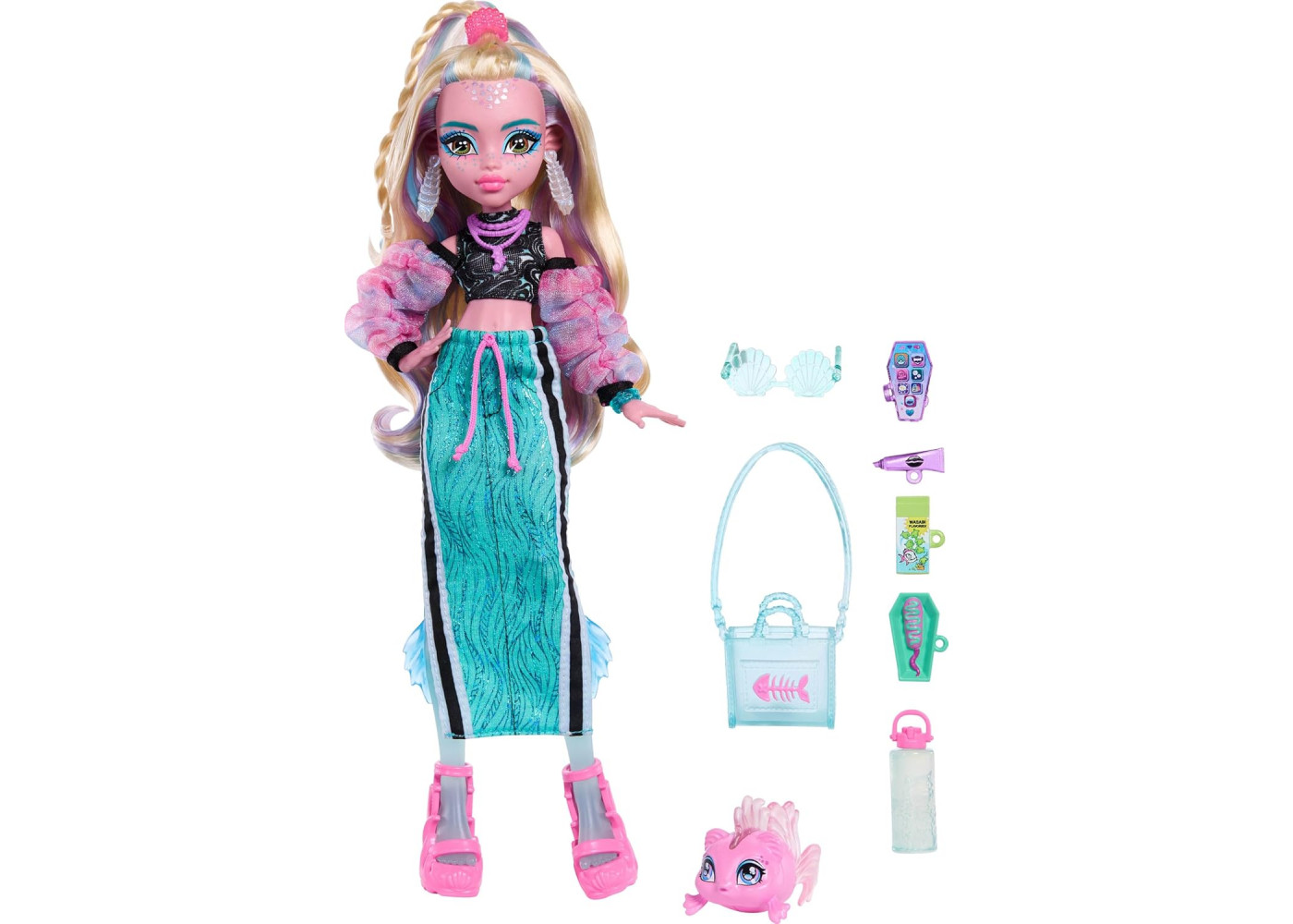 Кукла Монстер Хай Лагуна Блю с Аксессуарами Monster High Lagoona Blue Mattel JHK33