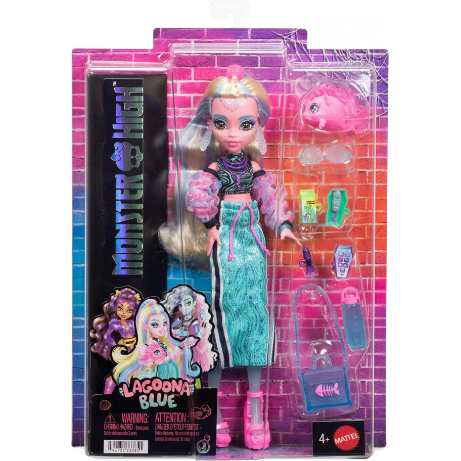 Кукла Монстер Хай Лагуна Блю с Аксессуарами Monster High Lagoona Blue Mattel JHK33