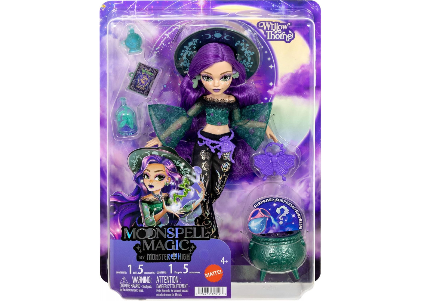 Кукла Монстер Хай Виллоу Торн Лунная Магия Monster High Moonspell Magic Willow Thorne Mattel JMB92