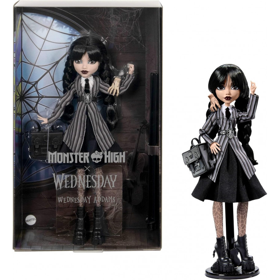 Кукла Монстер Хай Венсдей Аддамс Monster High Wednesday Addams Mattel HXJ04
