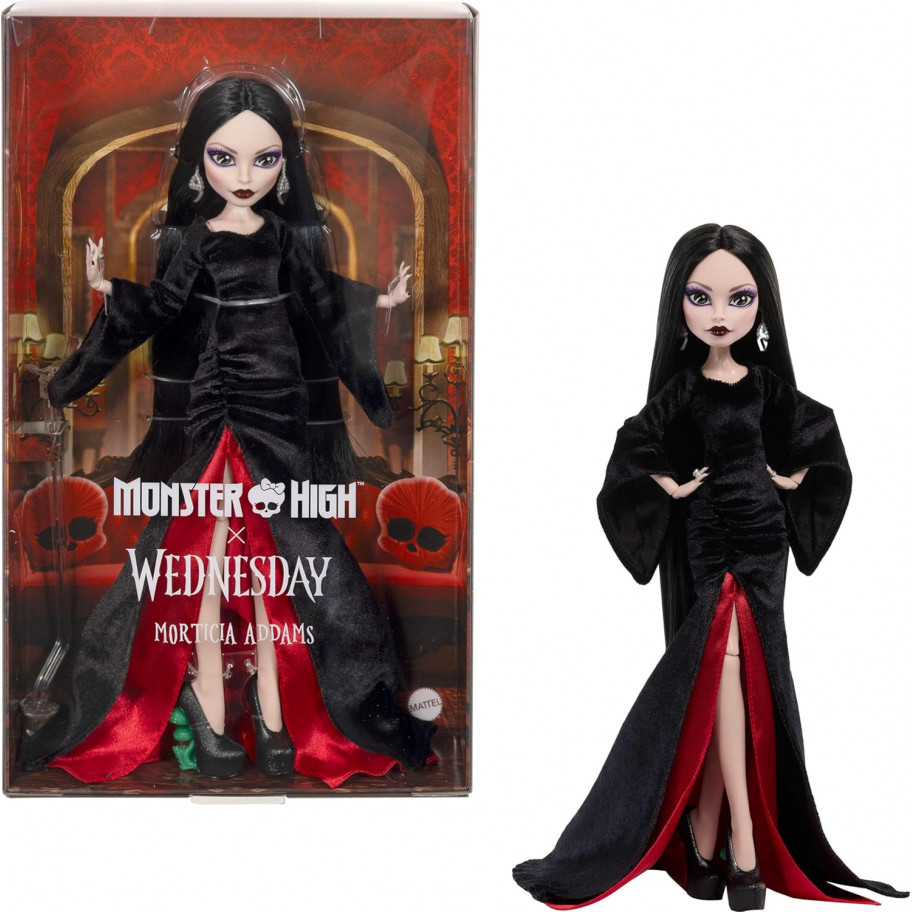 Кукла Монстер Хай Венсдей Мортиша Аддамс Monster High Wednesday Morticia Addams Mattel JLK99