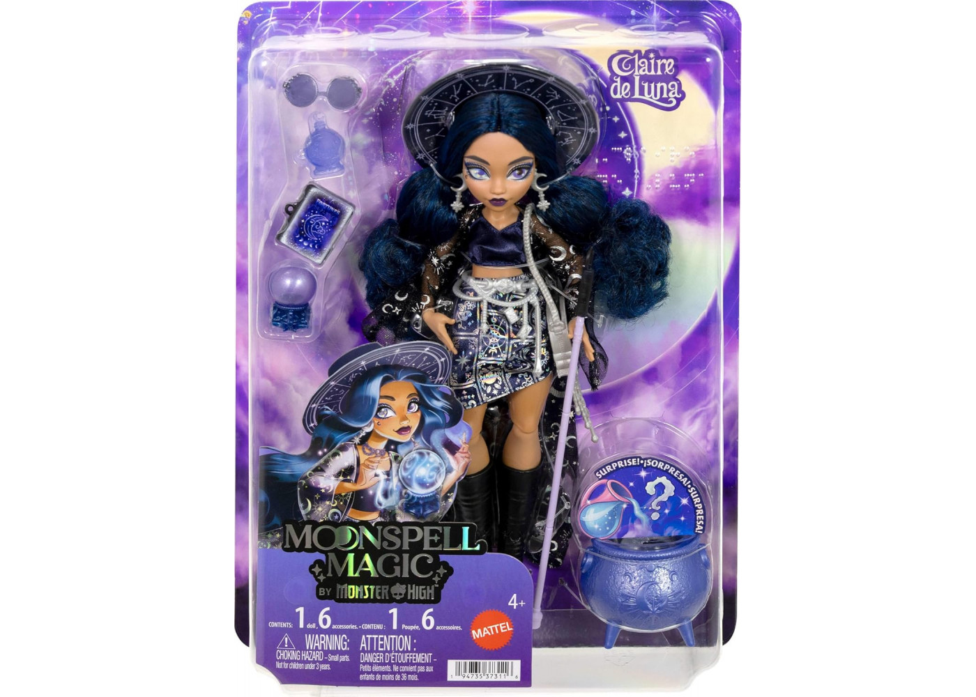 Кукла Монстер Хай Клэр де Луна Лунная Магия Monster High Moonspell Magic Claire de Luna Mattel JMB89