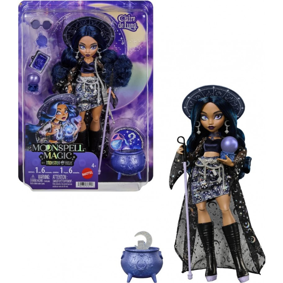 Кукла Монстер Хай Клэр де Луна Лунная Магия Monster High Moonspell Magic Claire de Luna Mattel JMB89