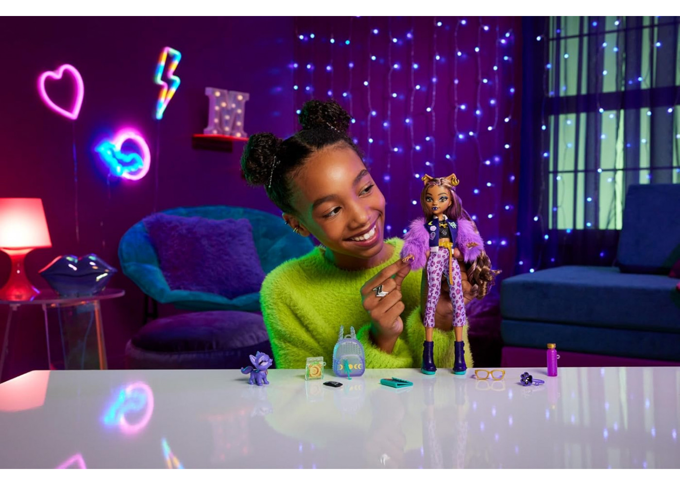 Лялька Монстер (Прим'ята Коробка) Хай Клодін Вульф з аксесуарами Monster High Clawdeen Wolf Mattel BHRP65