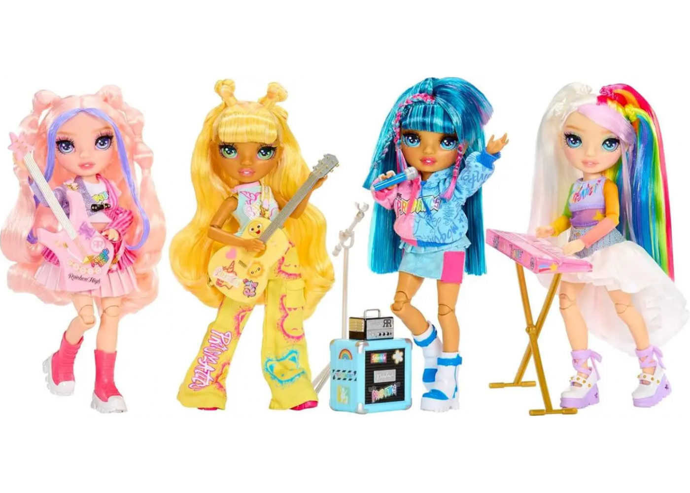 Кукла Реинбоу Хай (Примятая коробка) Амайя Рок-группа Rainbow High Jr High Rock Band Amaya MGA B565772