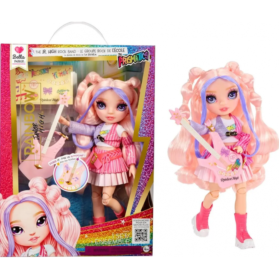 Кукла Реинбоу Хай (Примята коробка) Белла Рок-группа Rainbow High Jr High Rock Band Bella MGA B565659