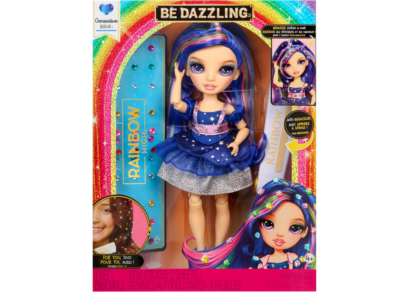 Лялька Реінбоу Хай Женев'єва Блю Будь Яскравою Rainbow High Genevieve Bleue Be Dazzling MGA 597810