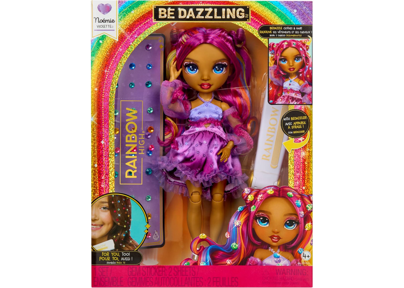 Лялька Реінбоу Хай Ноемі Віолетта Будь Яскравою Rainbow High Noemie Violette Be Dazzling MGA 597834