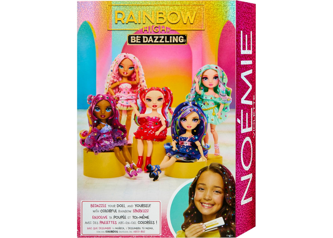 Лялька Реінбоу Хай Ноемі Віолетта Будь Яскравою Rainbow High Noemie Violette Be Dazzling MGA 597834