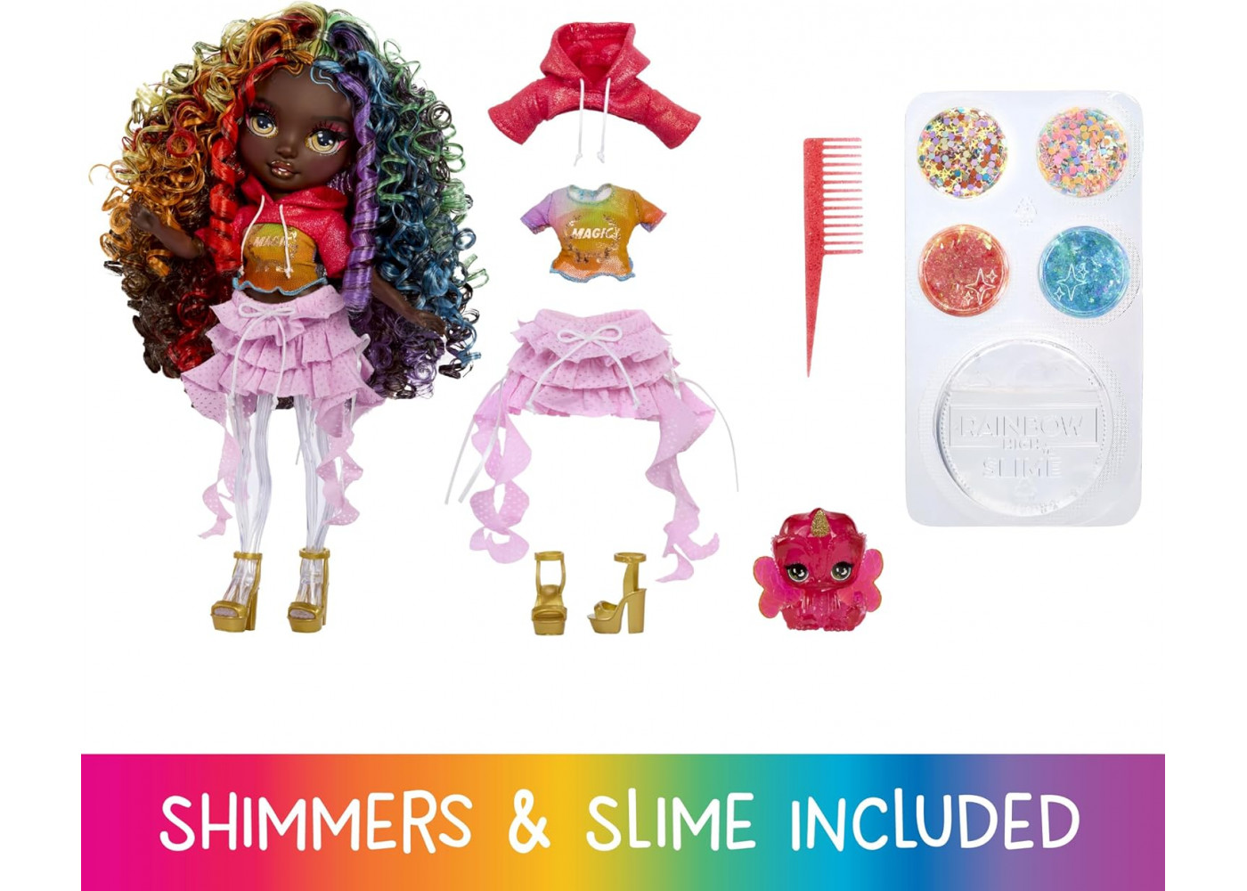 Кукла Рейнбоу Хай Айрис со Слаймом Rainbow High Shimmers Iris MGA 543718