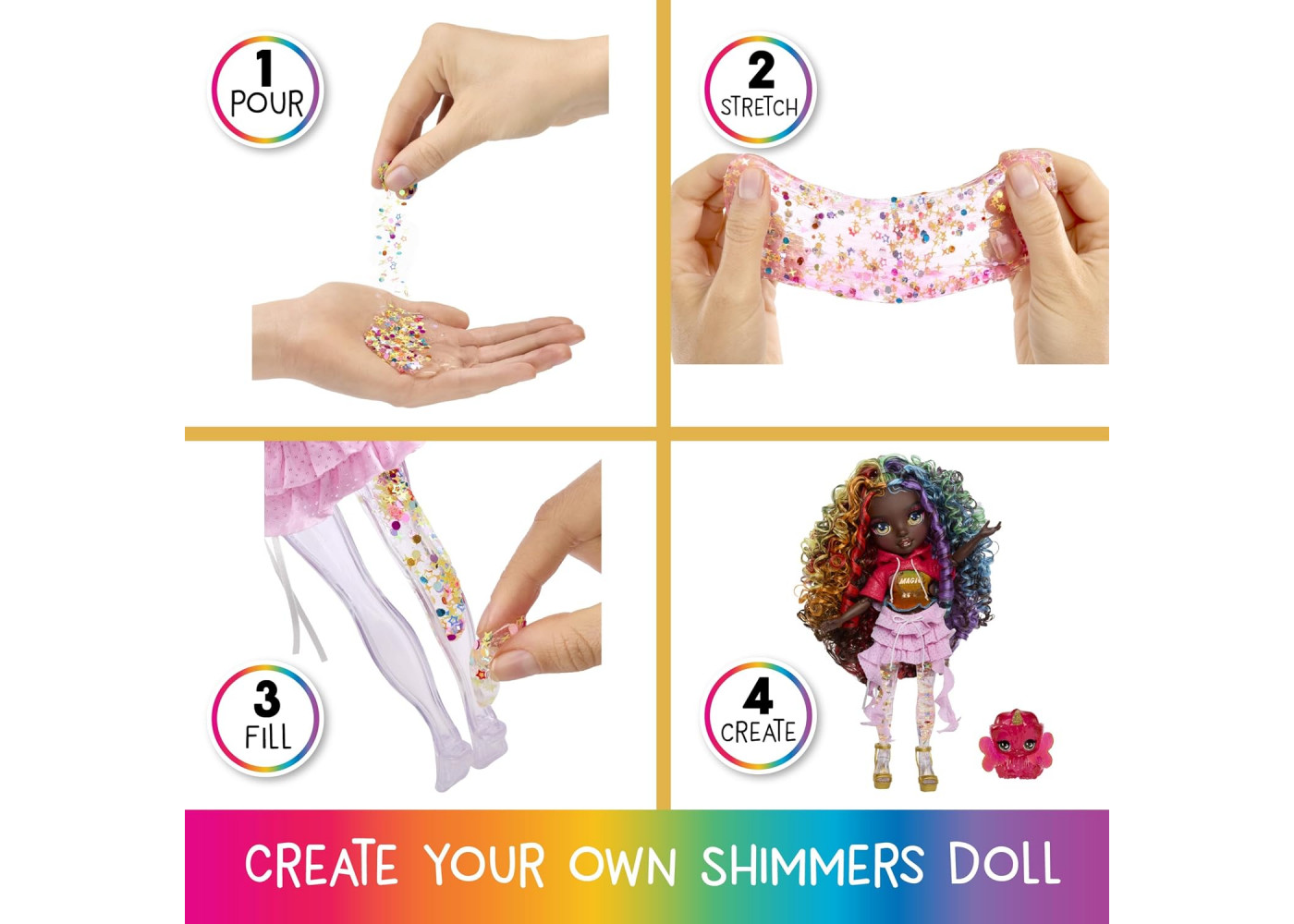 Кукла Рейнбоу Хай Айрис со Слаймом Rainbow High Shimmers Iris MGA 543718