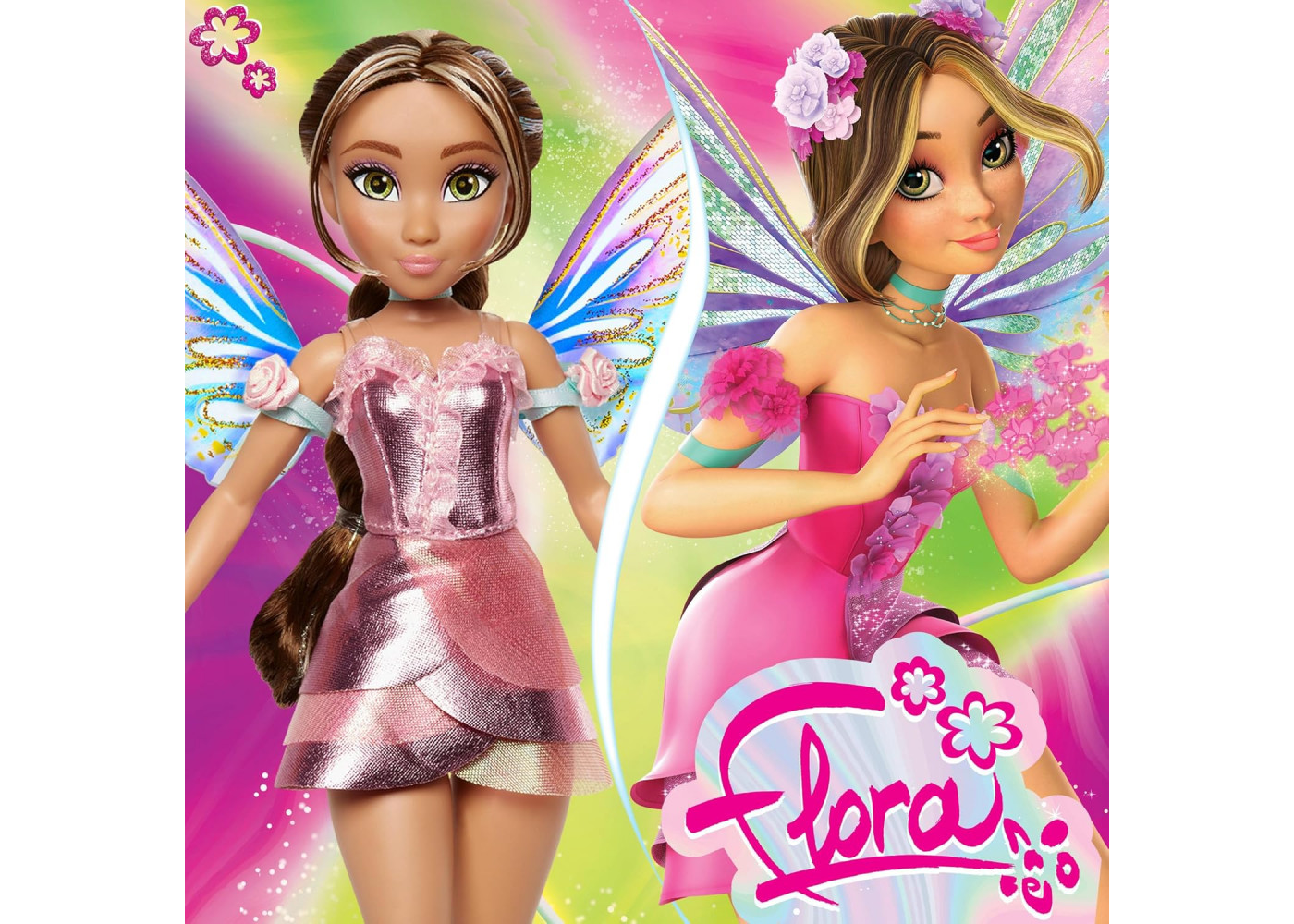 Кукла Винкс Фея Флора Winx Club Flora Fairy Playmates Toys 57812