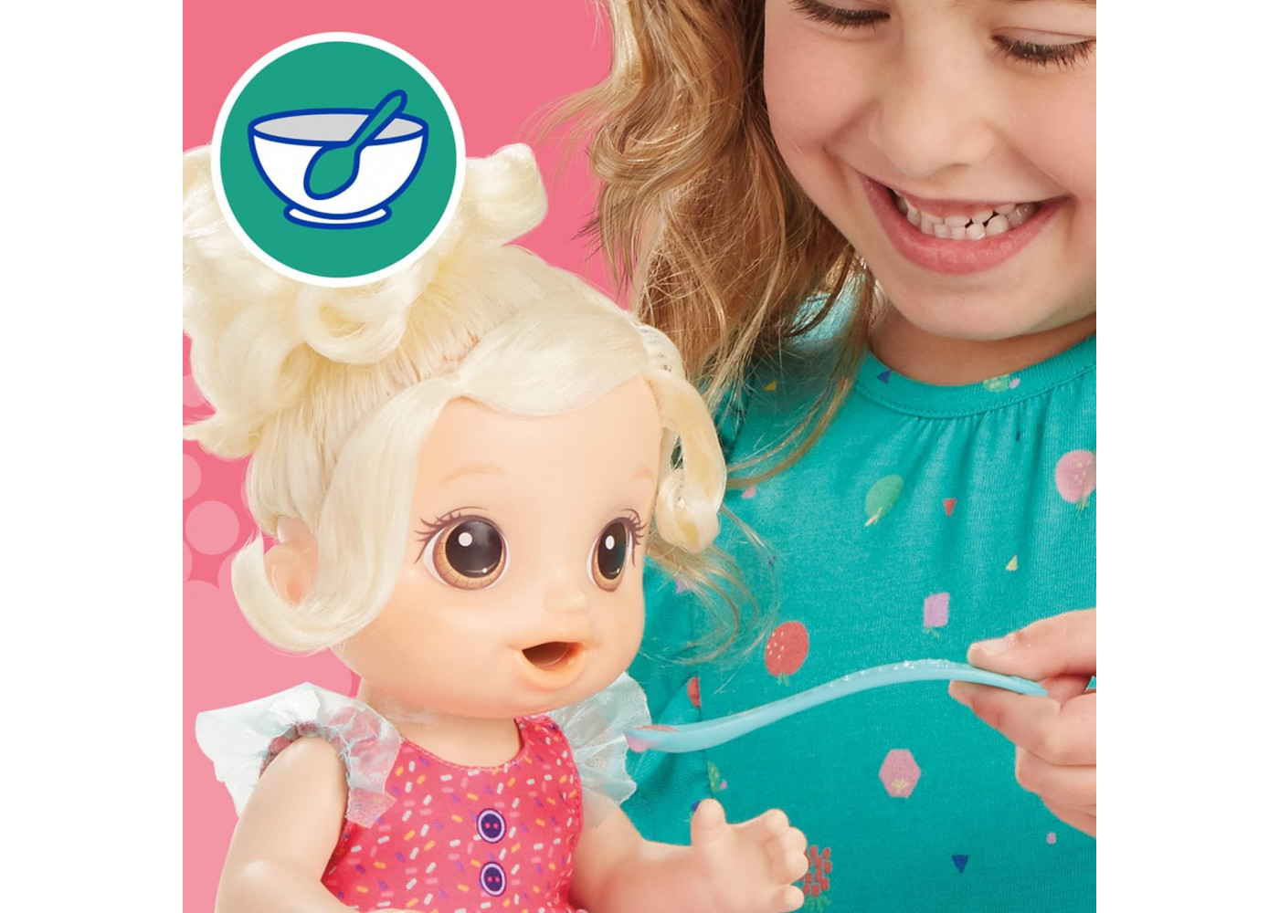 Лялька Бебі Елайв Магічний Міксер Полуничний Коктейль Baby Alive Magical Mixer Strawberry Shake Hasbro E6943