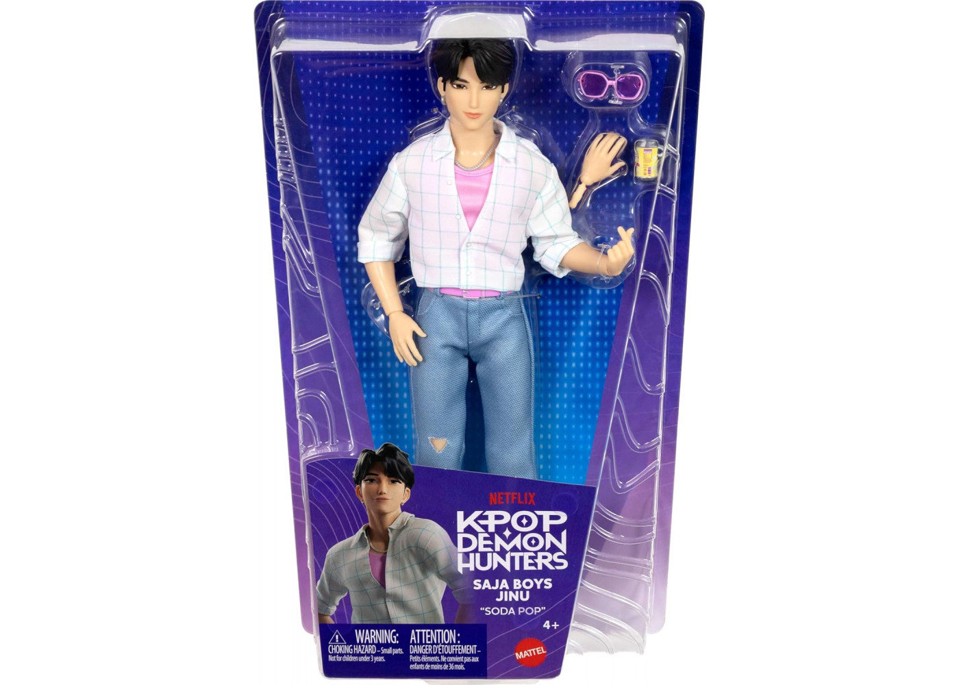 Кукла Джину Охотницы на Демонов K-Pop Demon Hunters Saja Boys Jinu Soda Pop Mattel JRN38