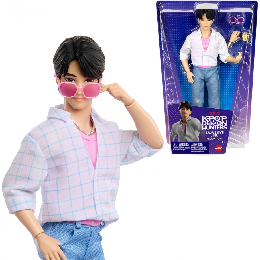 Кукла Джину Охотницы на Демонов K-Pop Demon Hunters Saja Boys Jinu Soda Pop Mattel JRN38