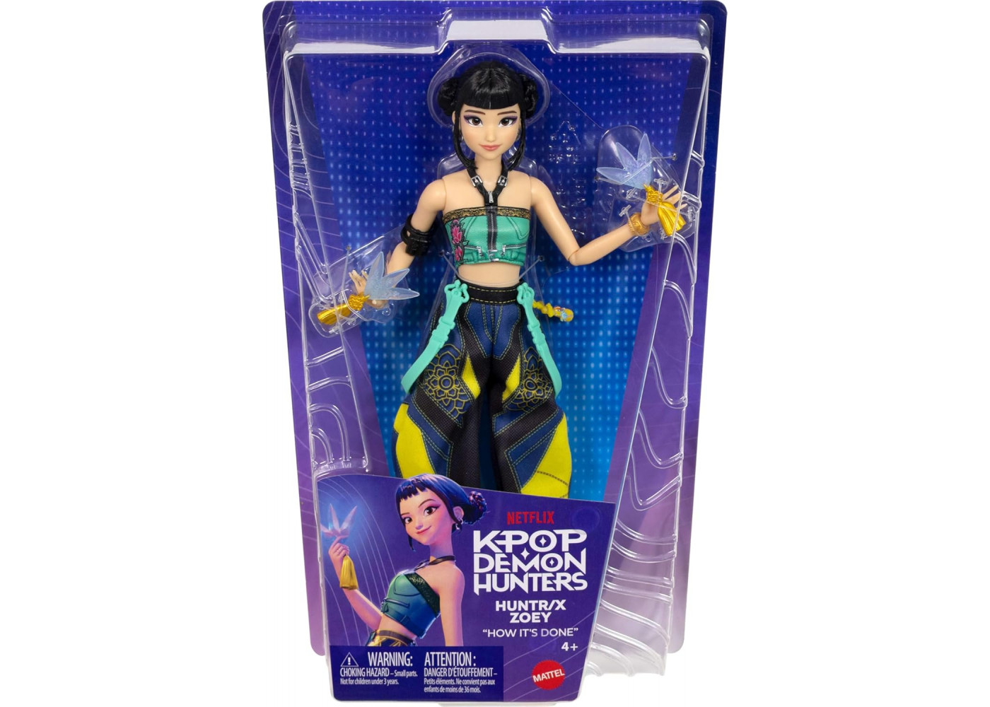 Кукла Зои Охотницы на Демонов K-Pop Demon Hunters Huntr X Zoey How It’s Done Mattel JRN37