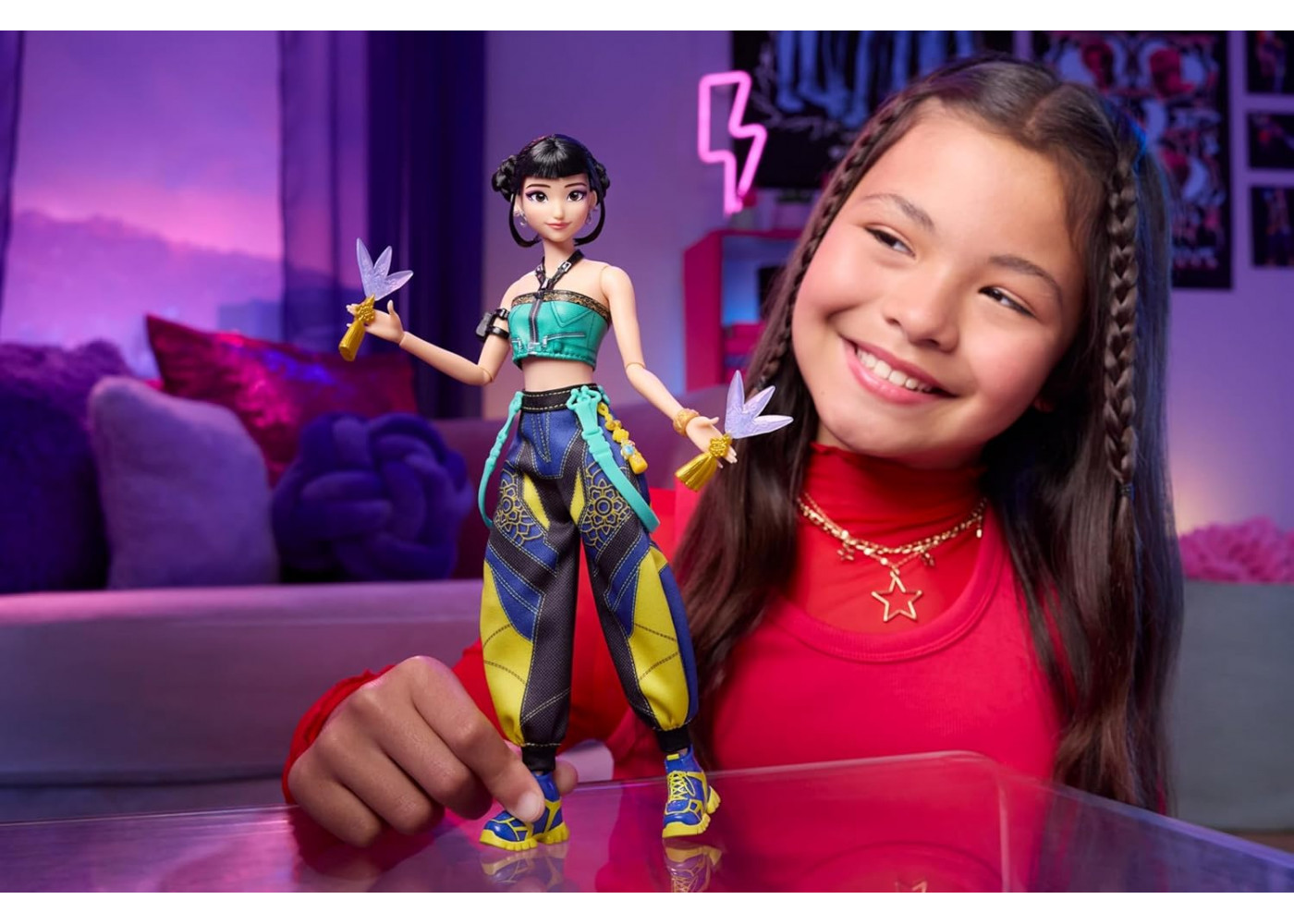 Кукла Зои Охотницы на Демонов K-Pop Demon Hunters Huntr X Zoey How It’s Done Mattel JRN37
