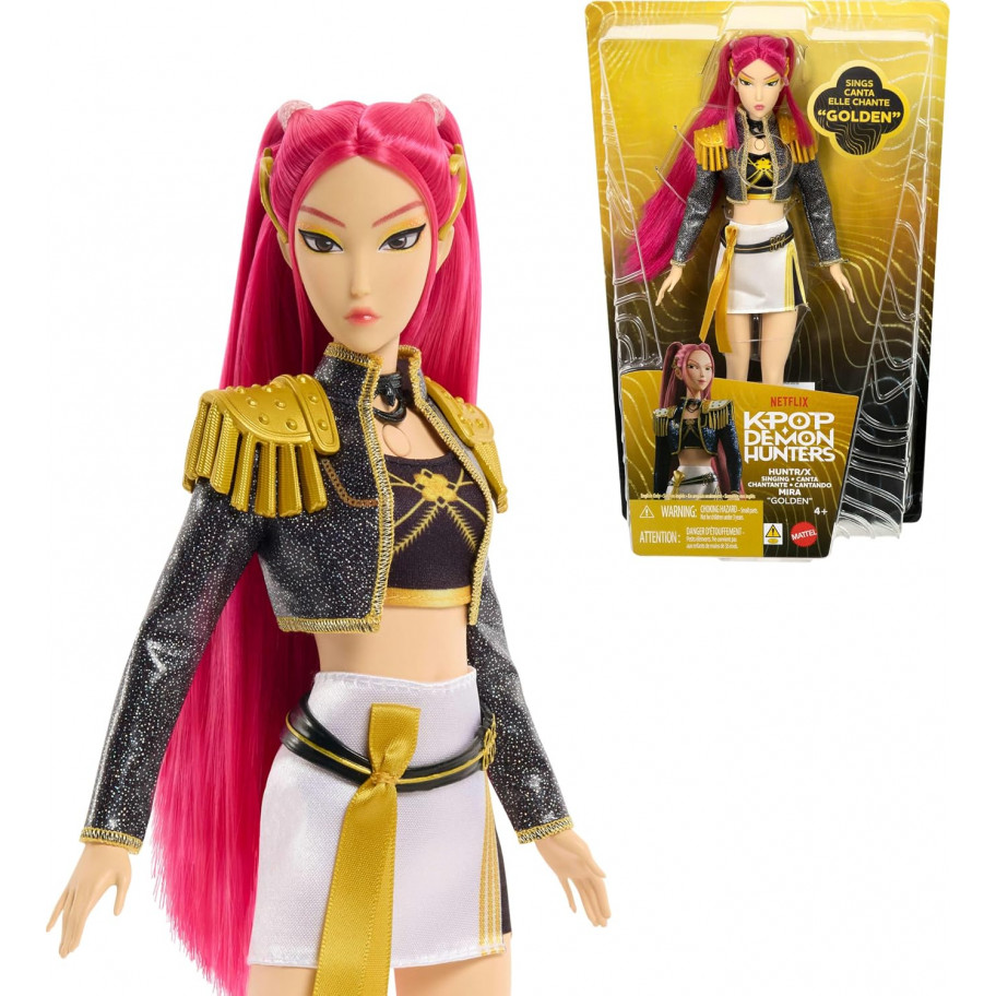 Співоча Лялька Міра Мисливці на Демонів K-Pop Demon Hunters Huntr X Mira Golden Mattel JRN41