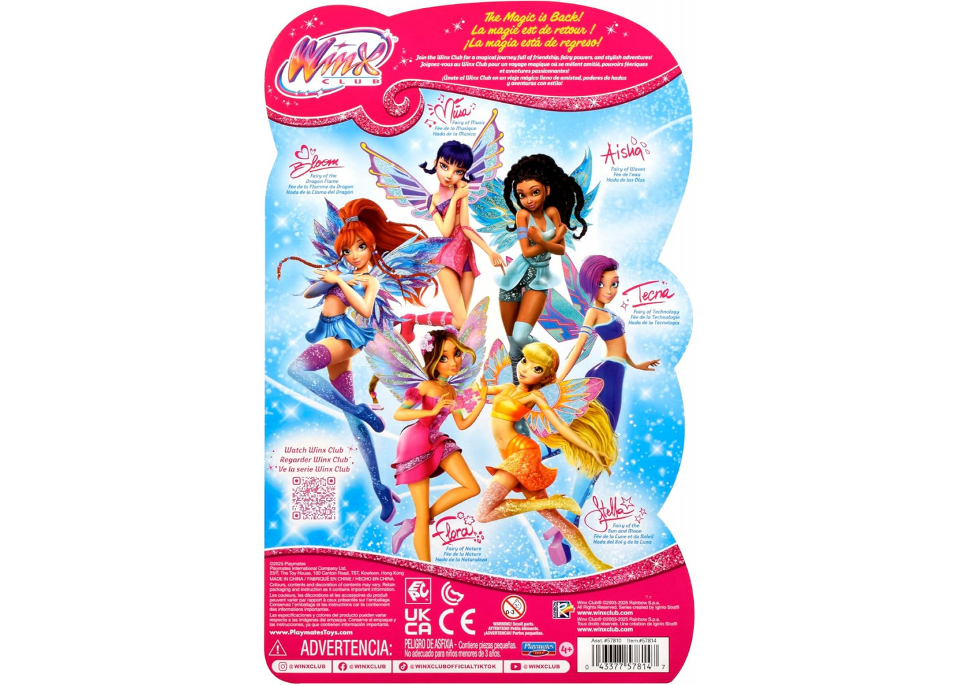 Кукла Винкс Фея Блум Winx Club Tecna Fairy Playmates Toys 57811