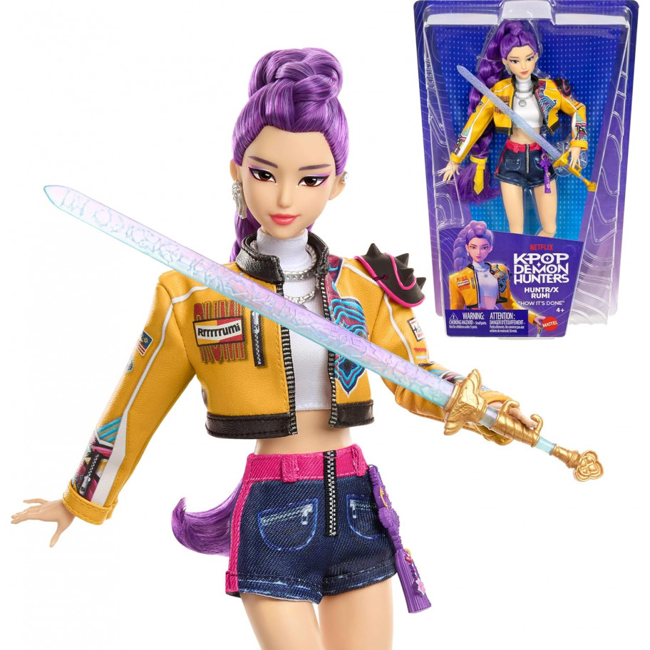 Кукла Руми Охотницы на Демонов K-Pop Demon Hunters Huntr X Rumi How It’s Done Mattel JRN35