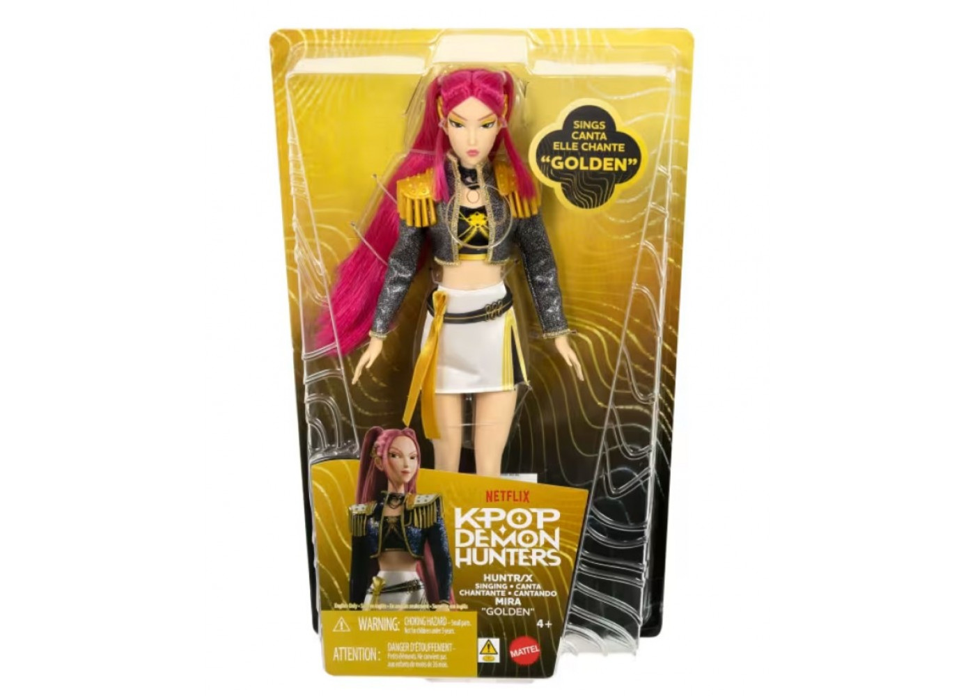 Співоча Лялька Міра Мисливці на Демонів K-Pop Demon Hunters Huntr X Mira Golden Mattel JRN41