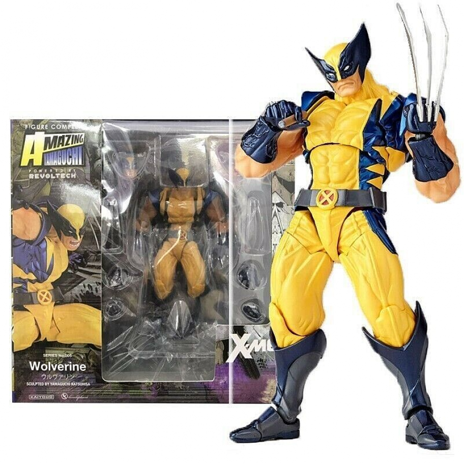 Фігурка Росомаха Логан 15 см з аксесуарами X-MEN Wolverine Amazing Yamaguchi Style Marvel 252067