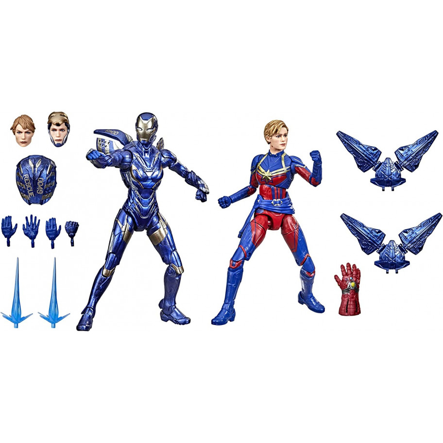 Фігурки Капітан Марвел і Пеппер в Броні Legends Series Captain Marvel and Rescue Armor Hasbro F0190