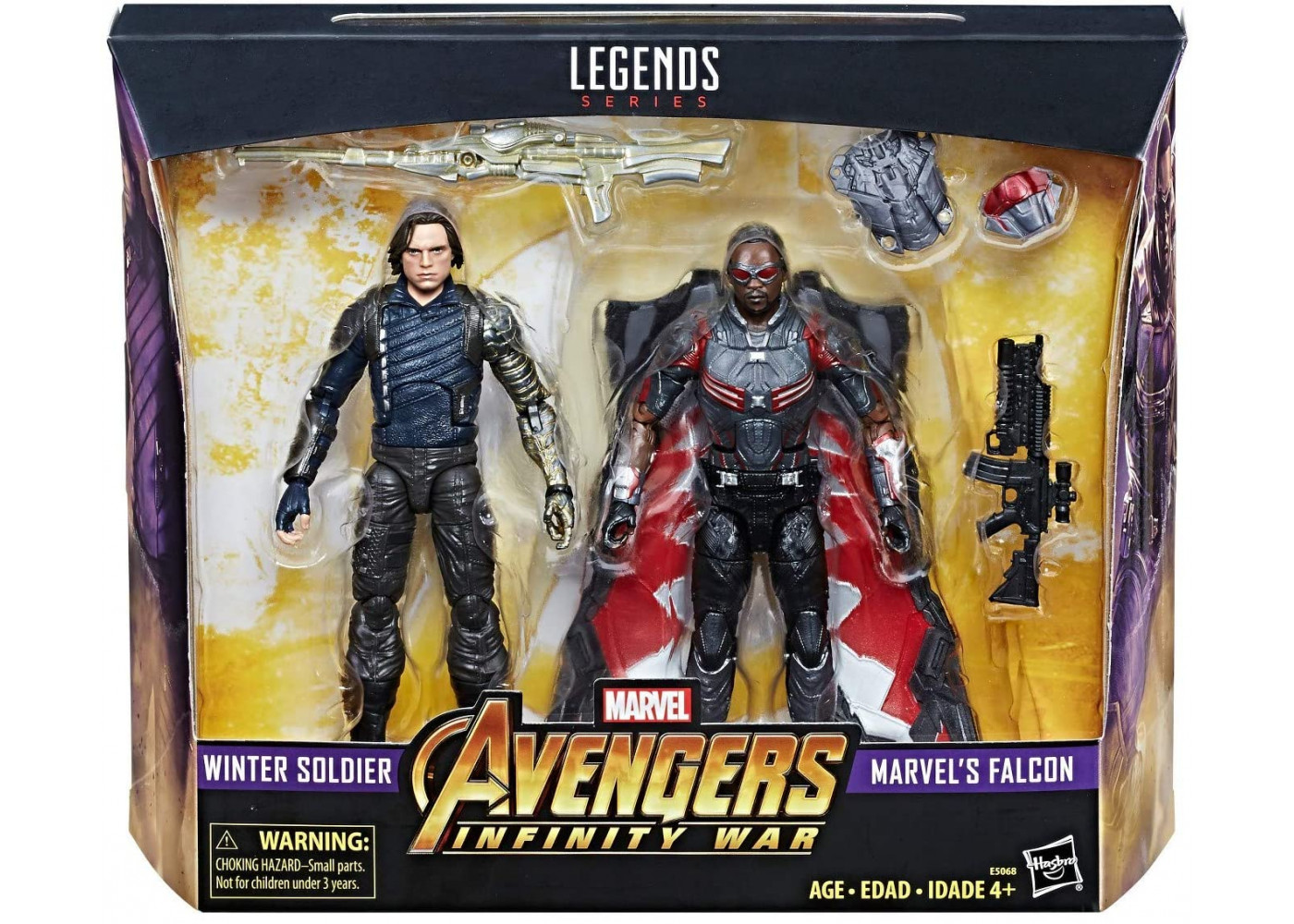 Фигурки Зимний Солдат и Сокол Марвел Legends Series Winter Soldier and Falcon Hasbro E5068