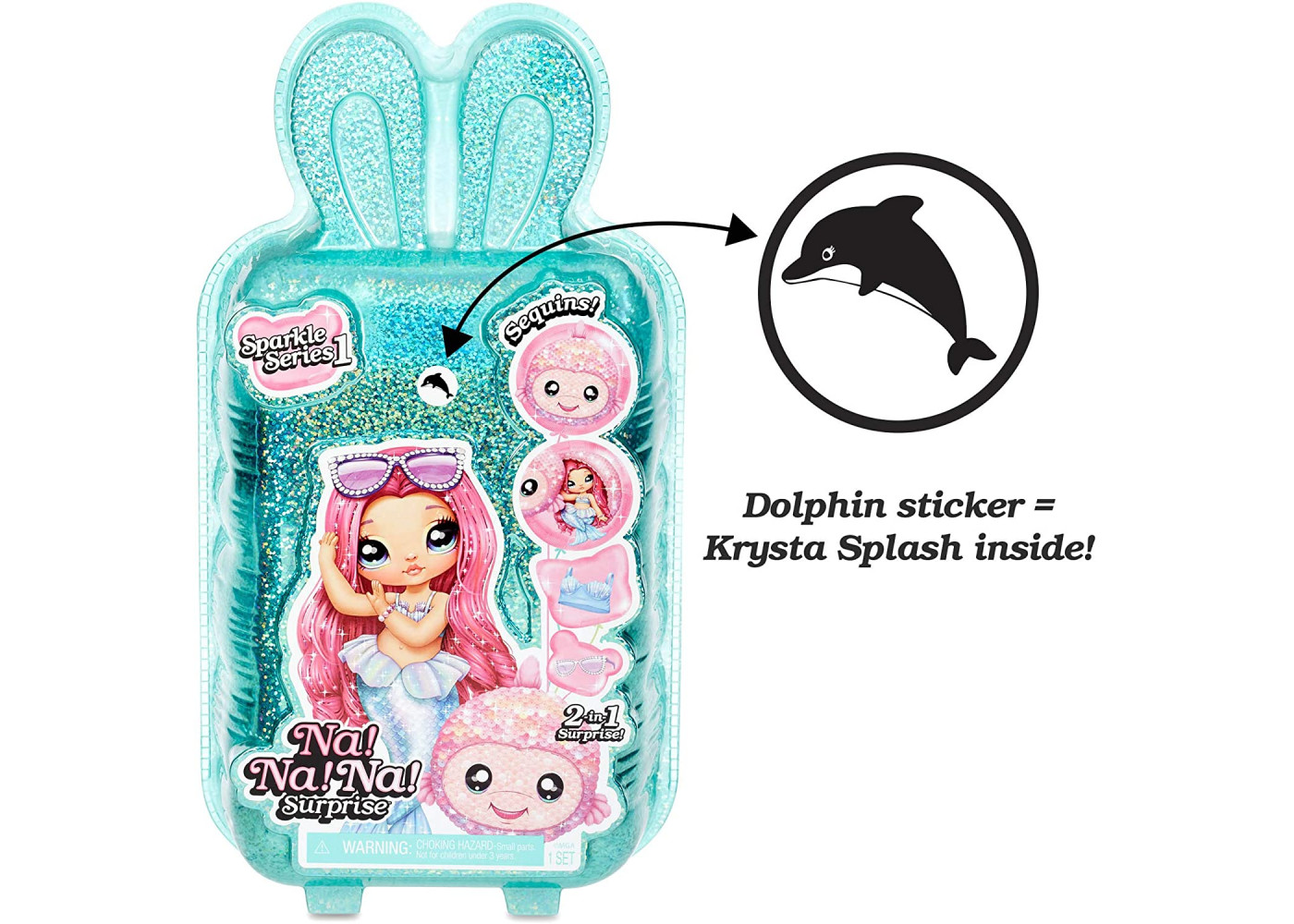Игровой набор-сюрприз Na Na Na с Куклой Криста Сплаш с Блестящей Сумочкой 2в1 Krysta Splash MGA 573760