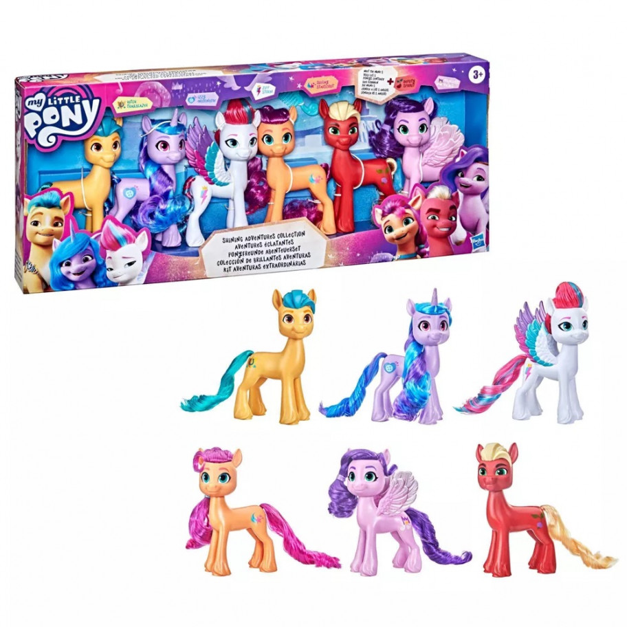 Набор 6 шт Фигурки 15 см Моя Маленькая Пони My Little Pony Hasbro F1783