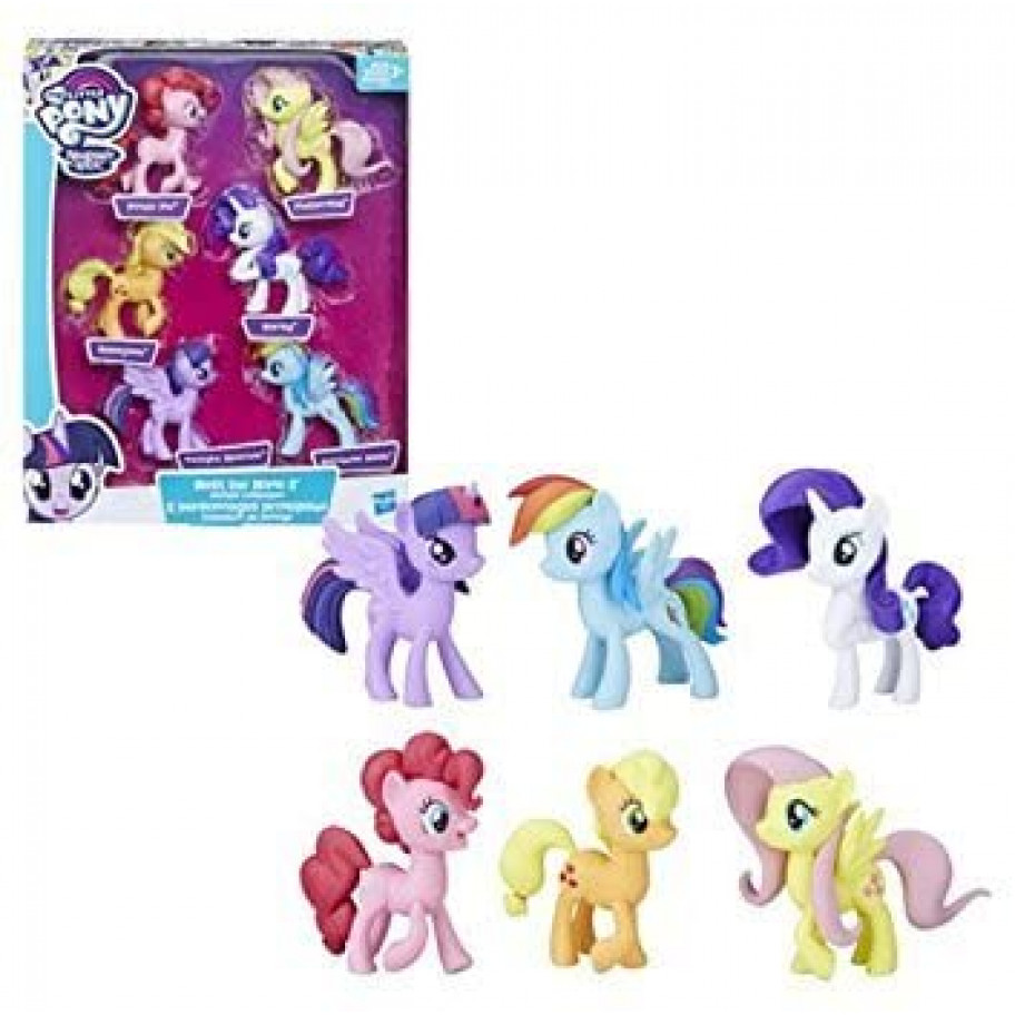 Набір з 6 Фігурок Моя Маленька Поні My Little Pony Friendship is Magic 6 Ponies Hasbro E1970